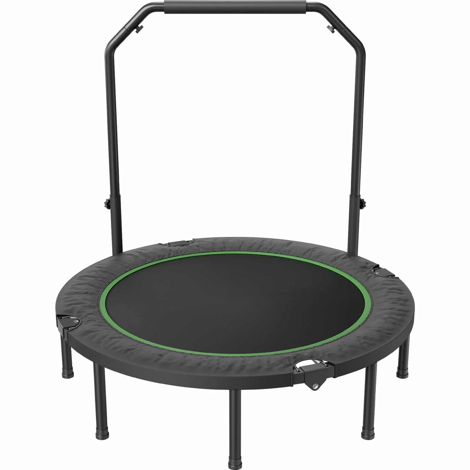 VEVOR Mini składana trampolina fitness 1320 mm maksymalne obciążenie 205 kg z regulowanym uchwytem