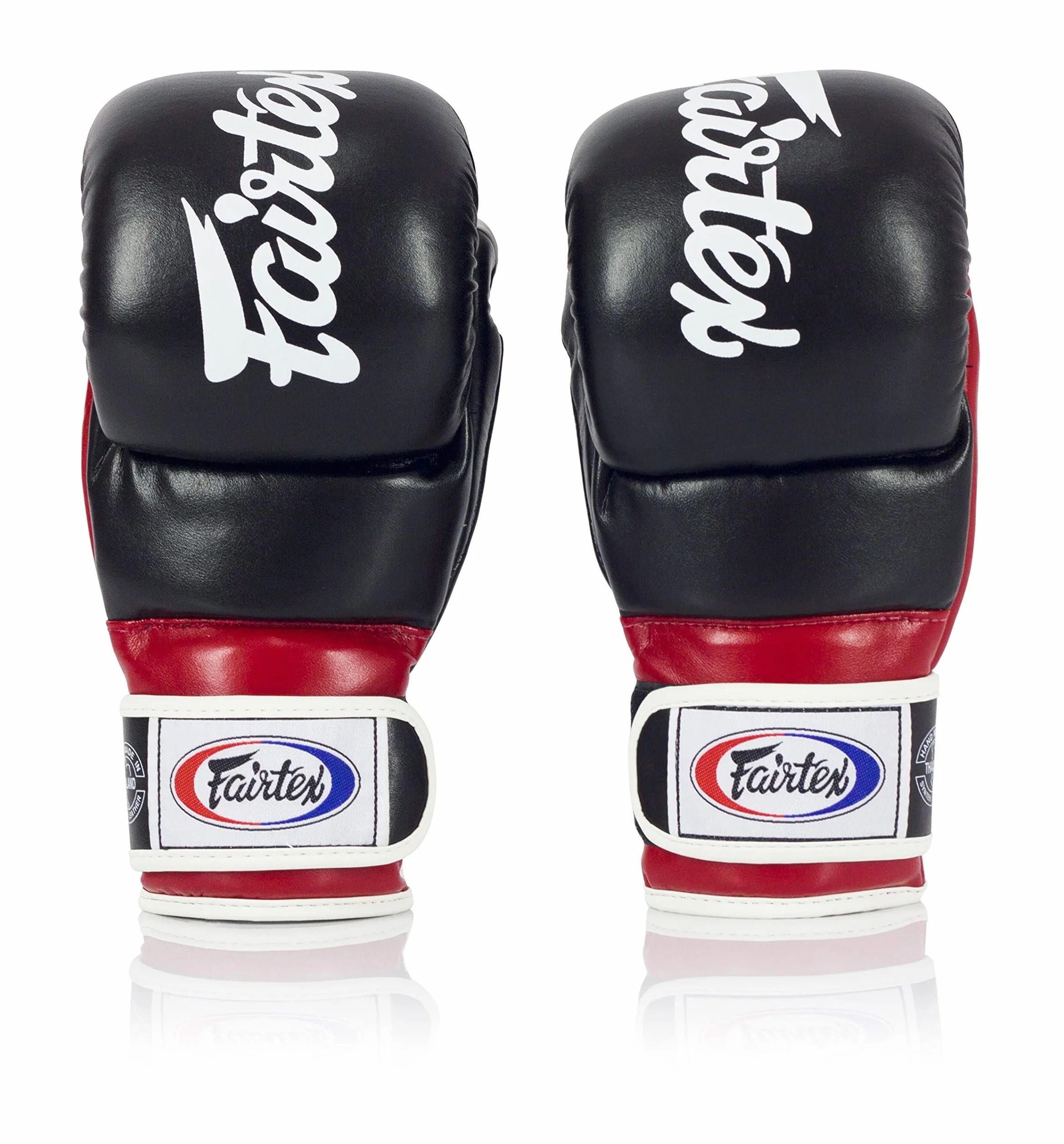 Fairtex FGV18 Muay Thai rękawice bokserskie dla mężczyzn, kobiet i dzieci, rękawice MMA do sztuk walki | wykonane z wysokiej jakości skóry, lekkie i absorbujące wstrząsy rękawice bokserskie