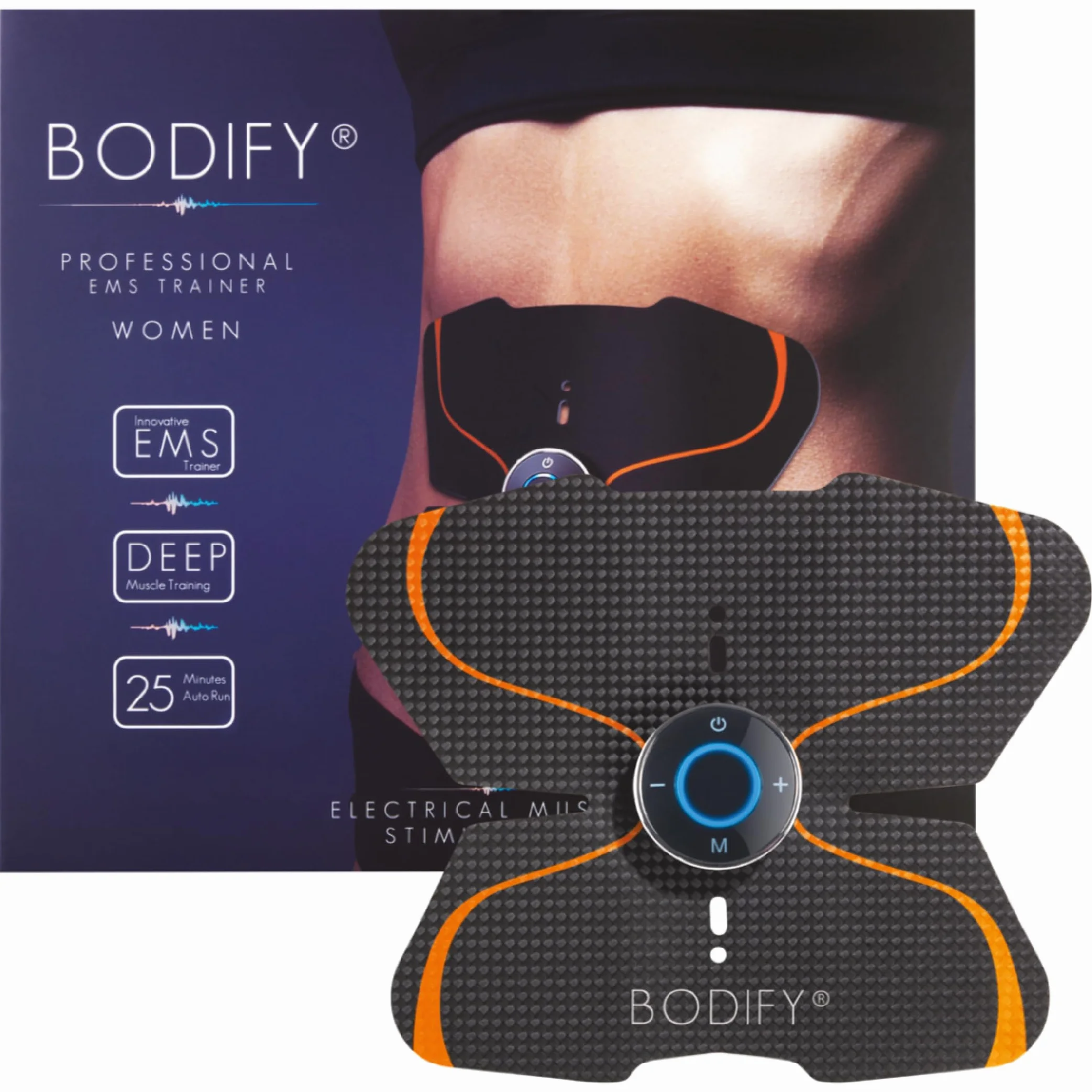 Bodify® EMS Abs Trainer – Aktywacja mięśni brzucha! – Aktywacja mięśni – Trening EMS – Trening mięśni brzucha – dla mężczyzn i kobiet ORYGINAŁ