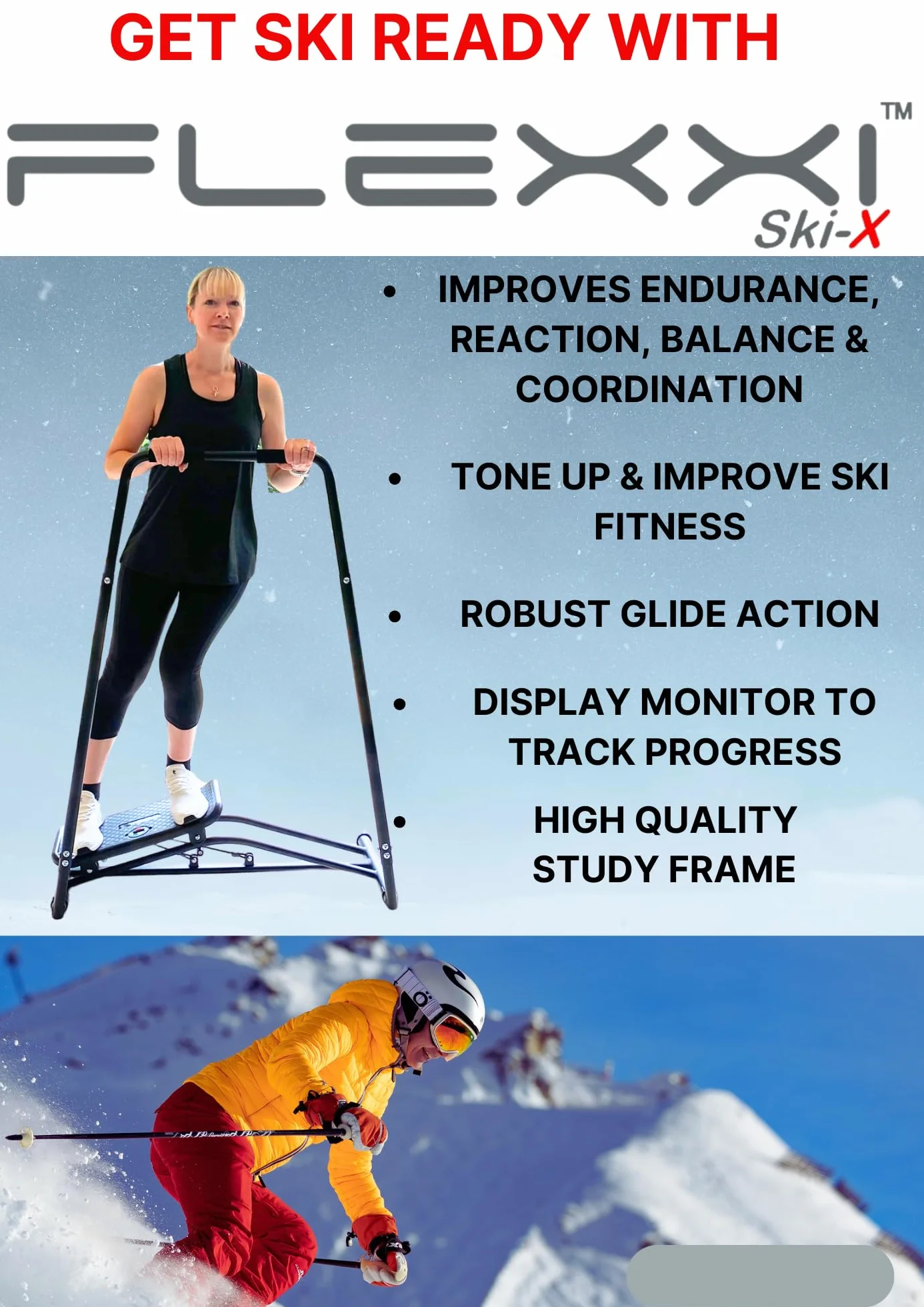 Ski-X Ski Simulator trening mięśni ćwiczenia domowe steppery równowaga ciała aerobik w pomieszczeniach
