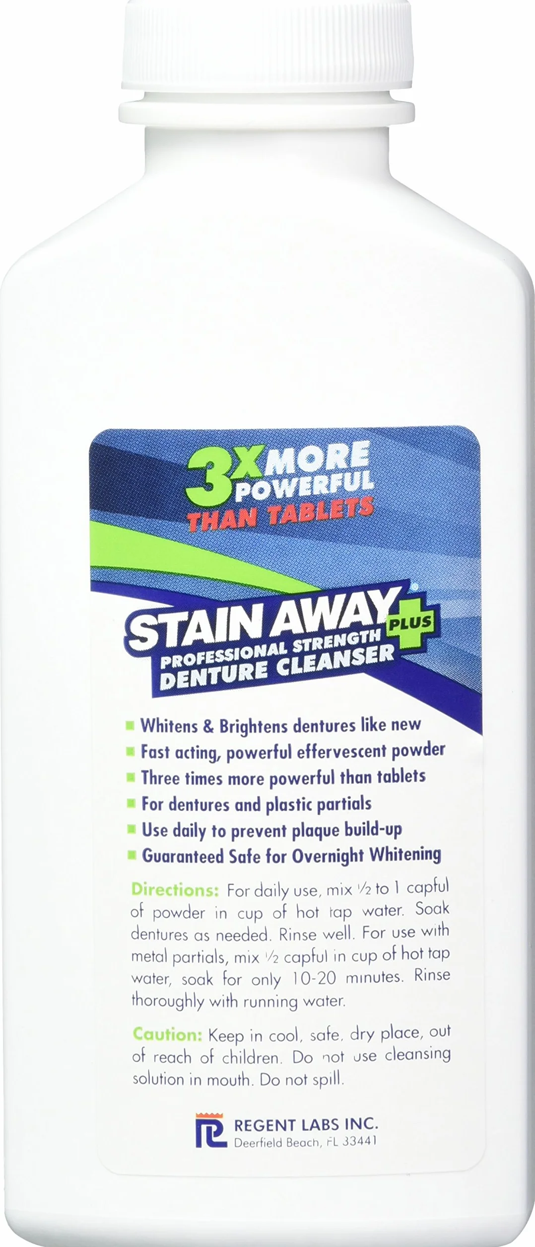 Stain Away Stain Away Plus Denture Cleanser, 8.1 oz (Pack of 2) by Stain Away