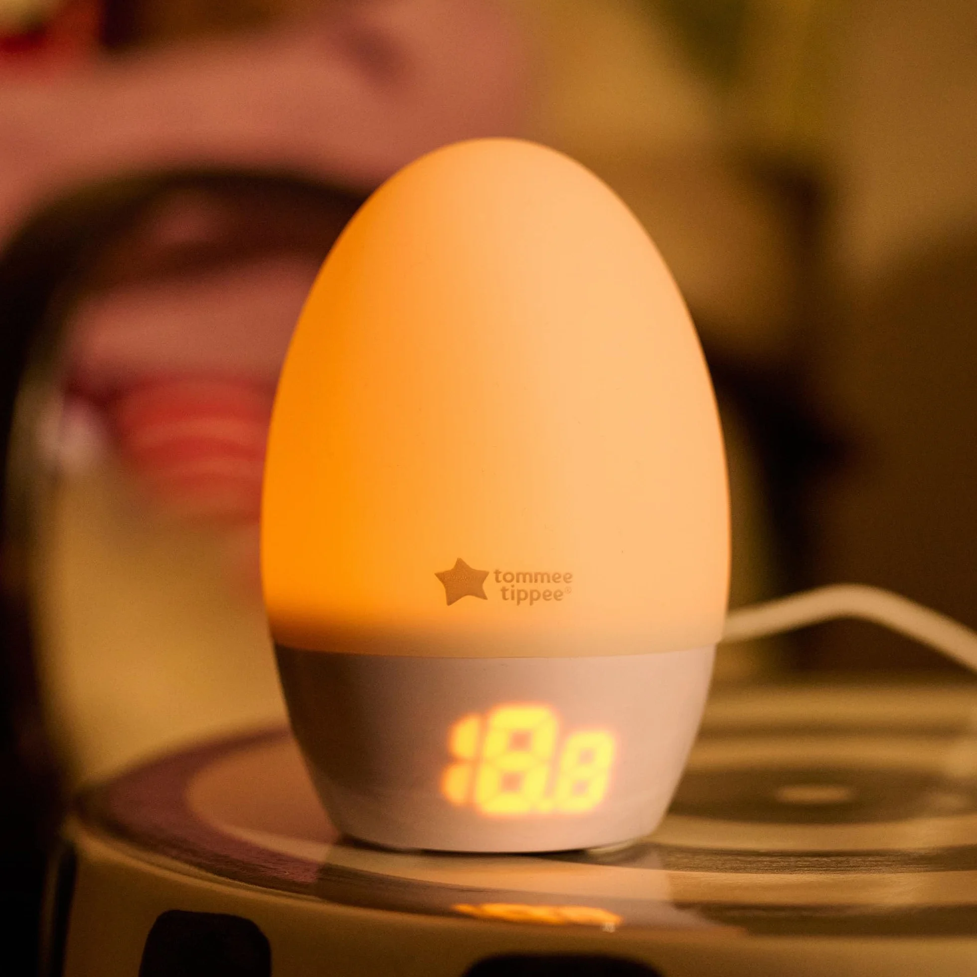 Tommee Tippee GroEgg2 Digital Colour Changing Room Thermometer and Night Light, USB Powered