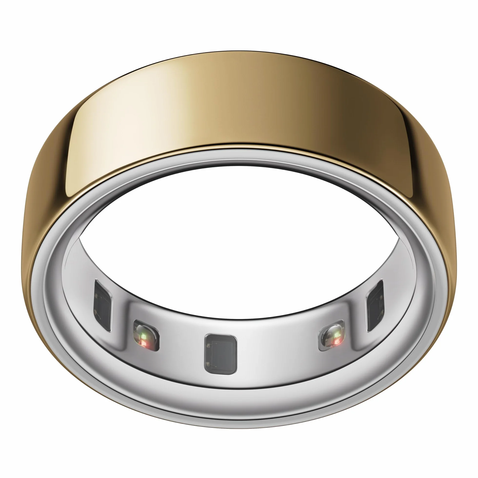 Oura Ring 4 - Gold - Rozmiar 7 Smart Ring | Najpierw dobierz rozmiar z zestawem miarowym OR4 | Urzadzenie noszenia pomiaru jakosci snu - Tetno - Pomiar kondycji - Bateria do 8 dni