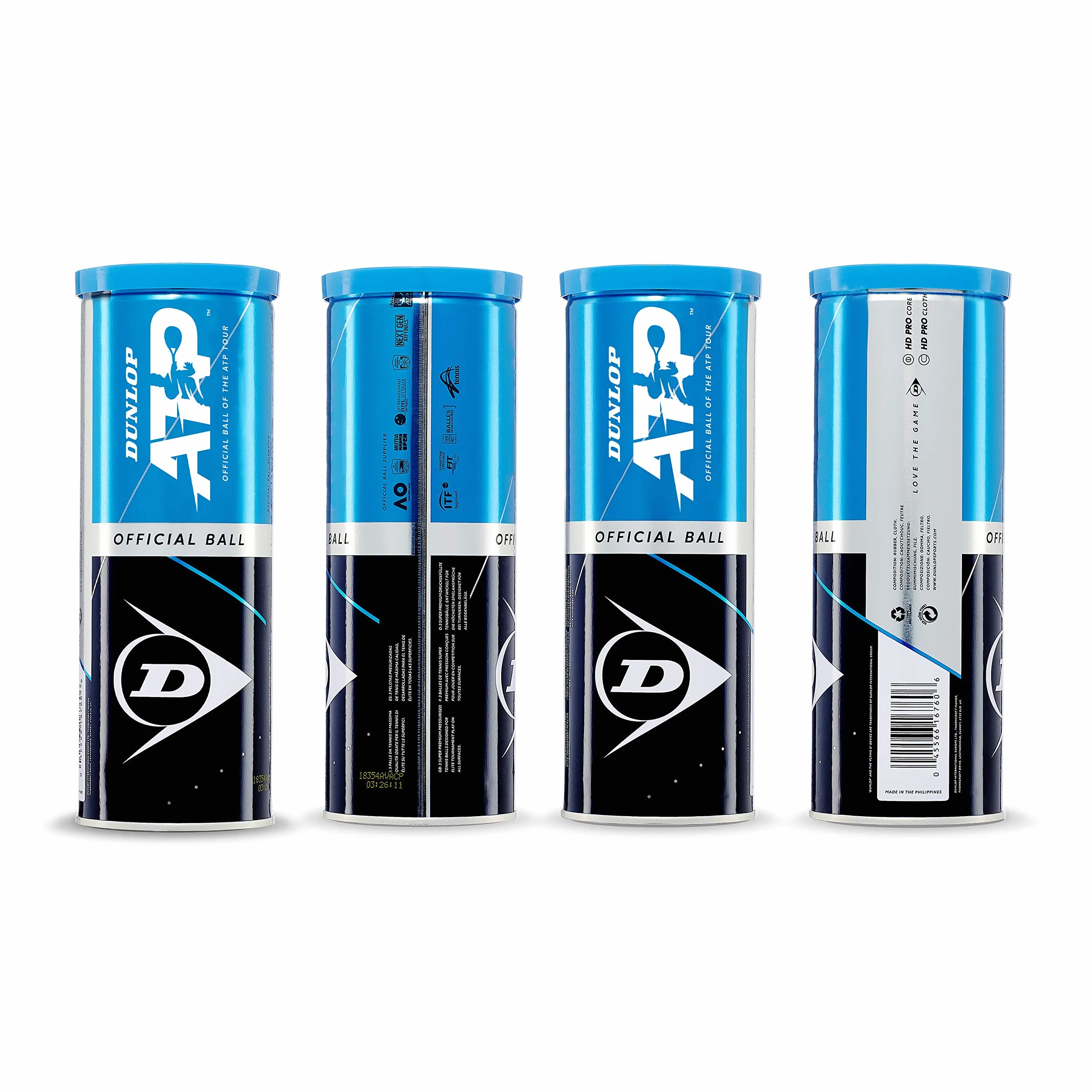 Dunlop ATP Official-3 piłka tenisowa dla dorosłych, uniseks