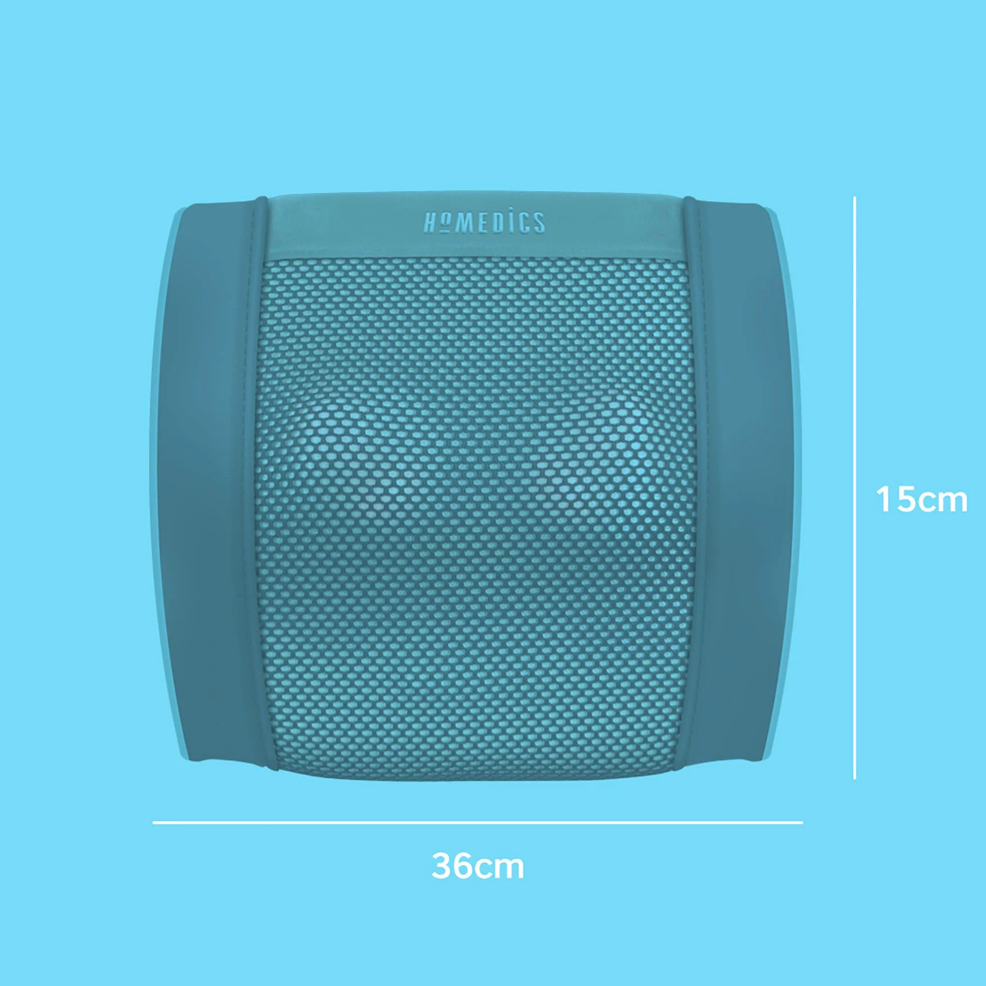 HoMedics Żelowa poduszka do masażu do ponownego ładowania, precyzyjny, głęboki masaż Shiatsu z technologią żelową i akumulatorem, wszechstronne zastosowanie, z funkcją podgrzewania