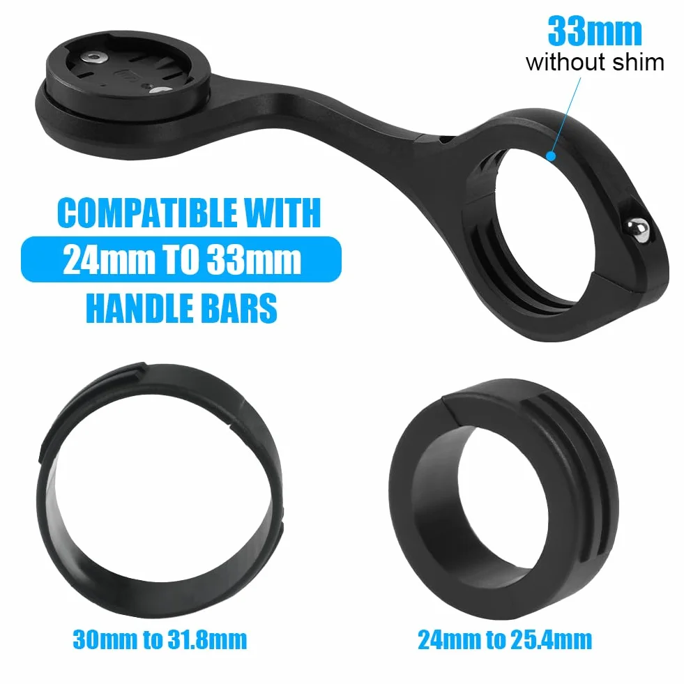 Uchwyt na komputer rowerowy, regulowany przedni uchwyt kompatybilny z Igs Gps Gopro Garmin Edge akcesoria rowerowe do roweru szosowego MTB Bike uchwyt na kierownicę do komputera rowerowego