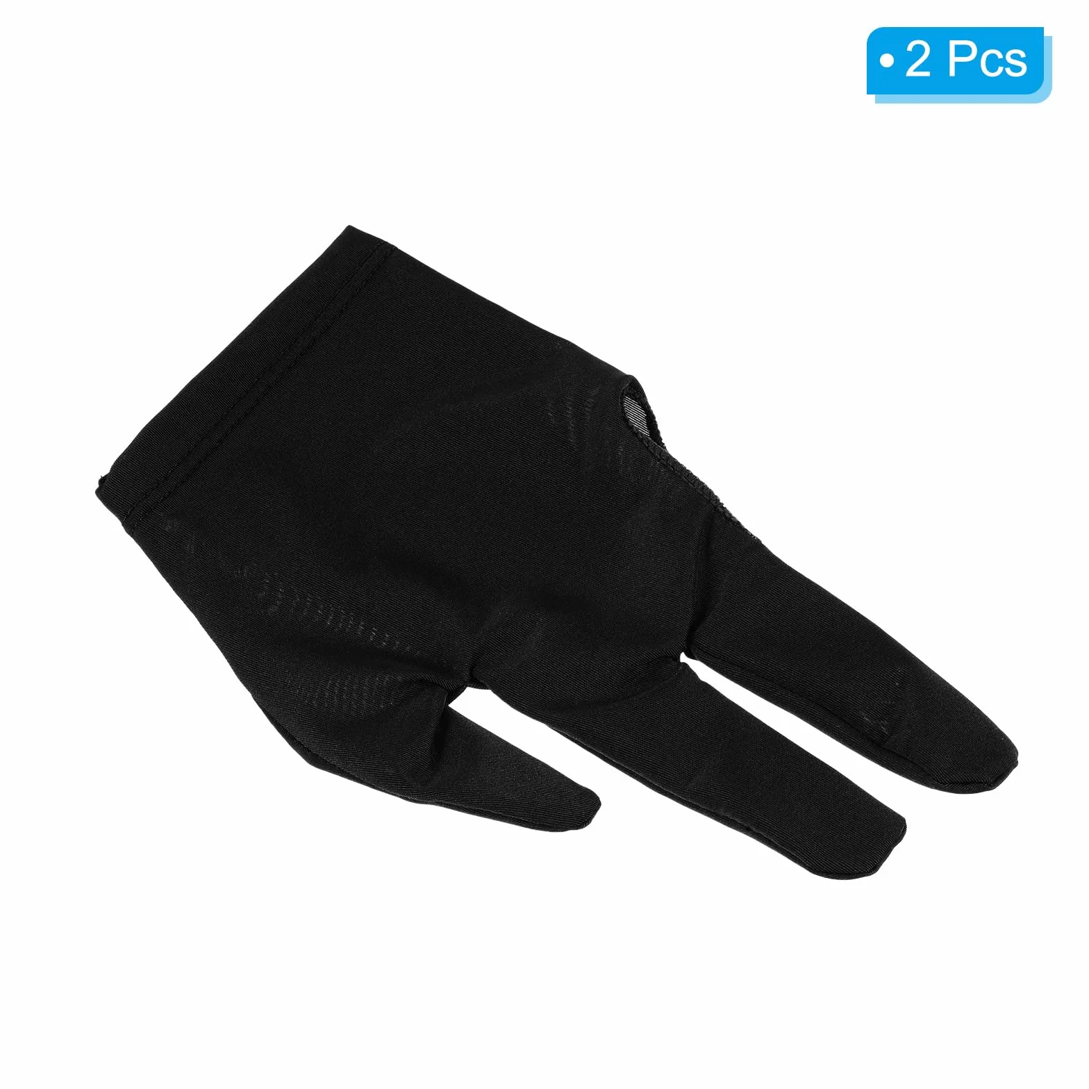 PATIKIL rękawica basenowe z 3 palcami, 2 szt., bilardowe dla lewej i prawej ręki, do kija basenowego, strzelca, karomu, bilarda, snookera, sportu, czarne