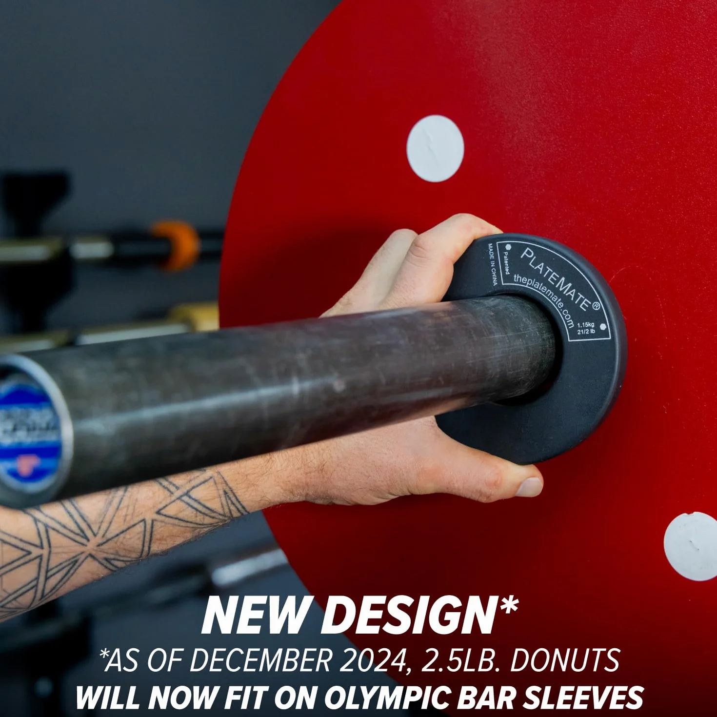 PlateMate Microload Pair 2 1/2 lb. Magnetic Donut Weights