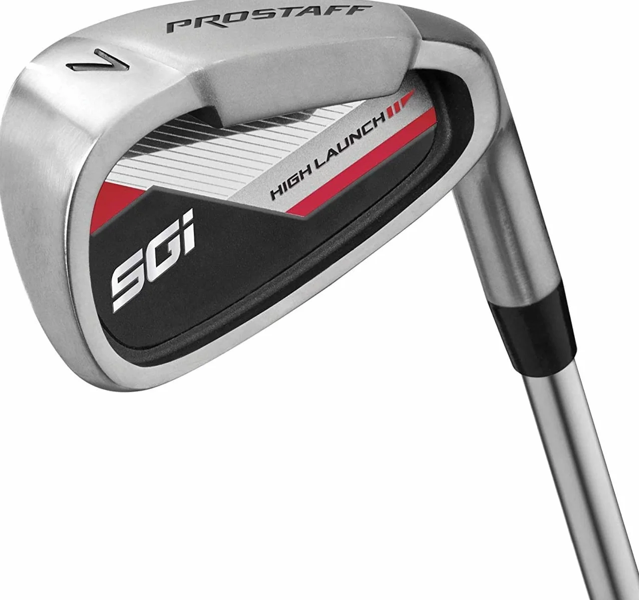 Wilson Golf Pro Staff SGI, zestaw kijów golfowych dla mężczyzn, praworęczny, odpowiedni dla początkujących i zaawansowanych, grafitowy, czerwony, WGG150001