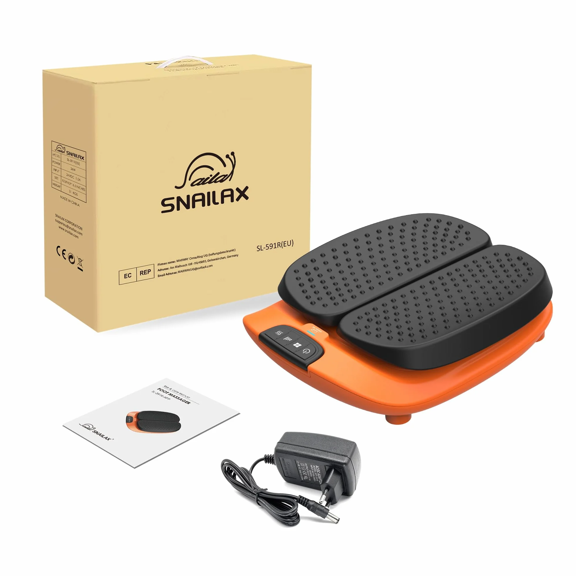 Snailax Wibracyjny Masażer Do Stóp Z Podgrzewaniem, Zdalnym Sterowaniem, Regulowaną Prędkością Wibracji, Elektryczny Masażer Do Stóp Na Zapalenie Powięzi Podeszwy, Łagodzenie Bólu, Prezenty