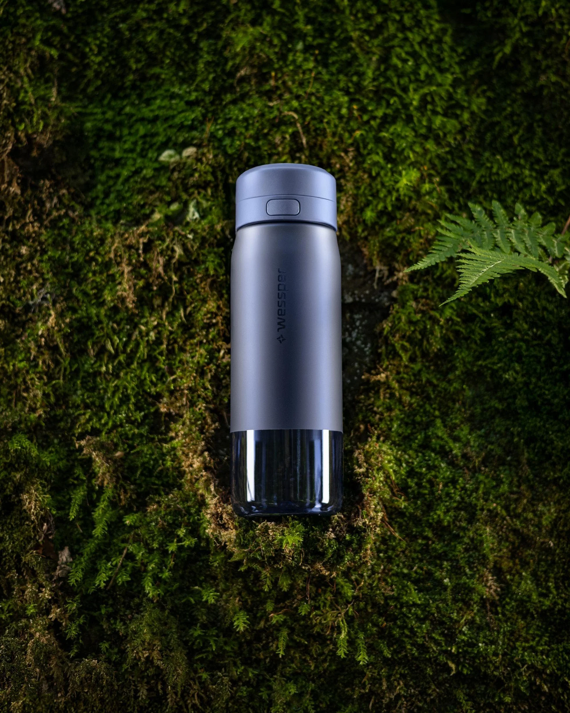 Wessper Butelka na wodę z filtrem, butelka z tritanu z filtrem dyskowym, 700 ml, bez BPA, Szczelny Bidon do picia na zewnątrz-idealna do szkoły, sportu, na siłownię- Niebieski