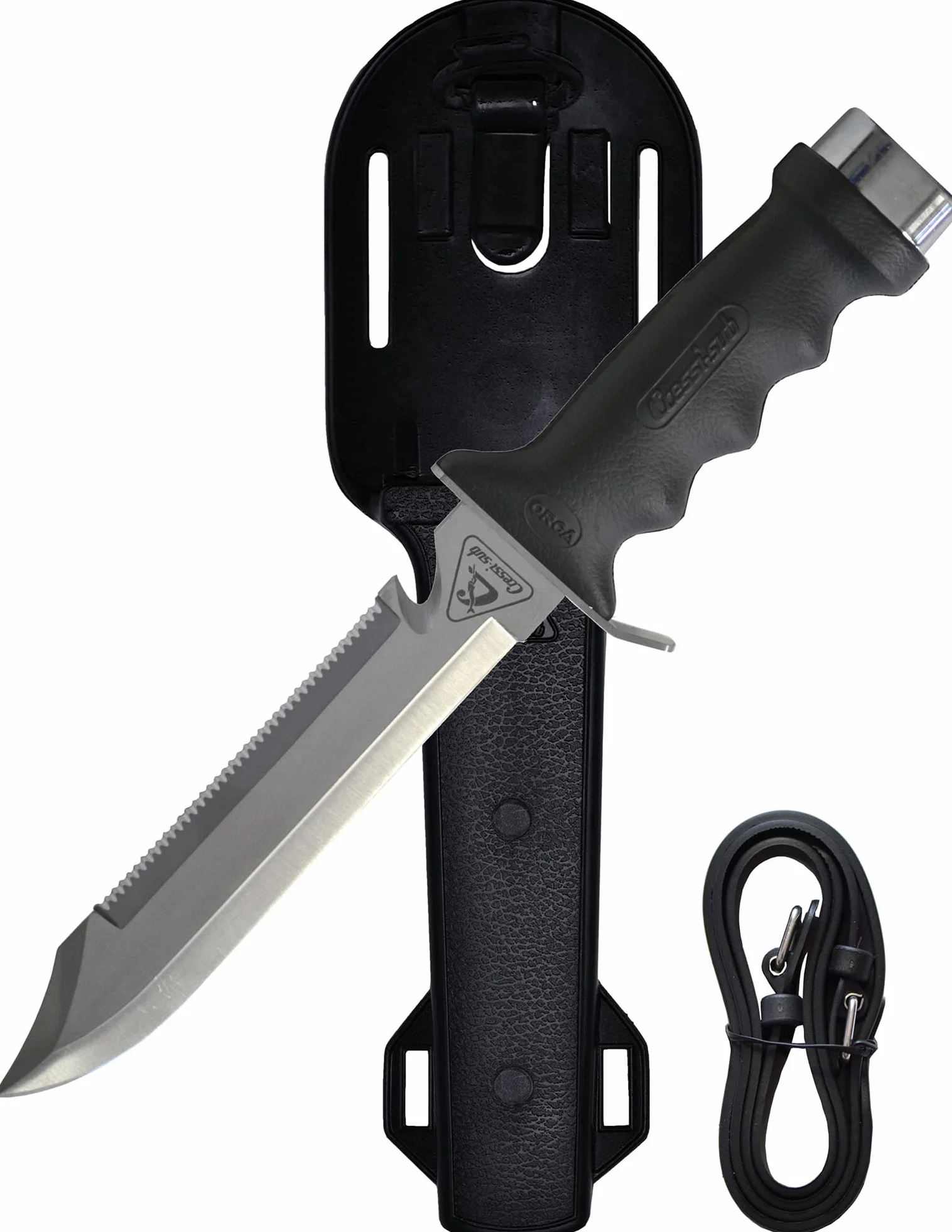 Cressi Orca Knife Nóż Do Nurkowania 30 cm Czarny