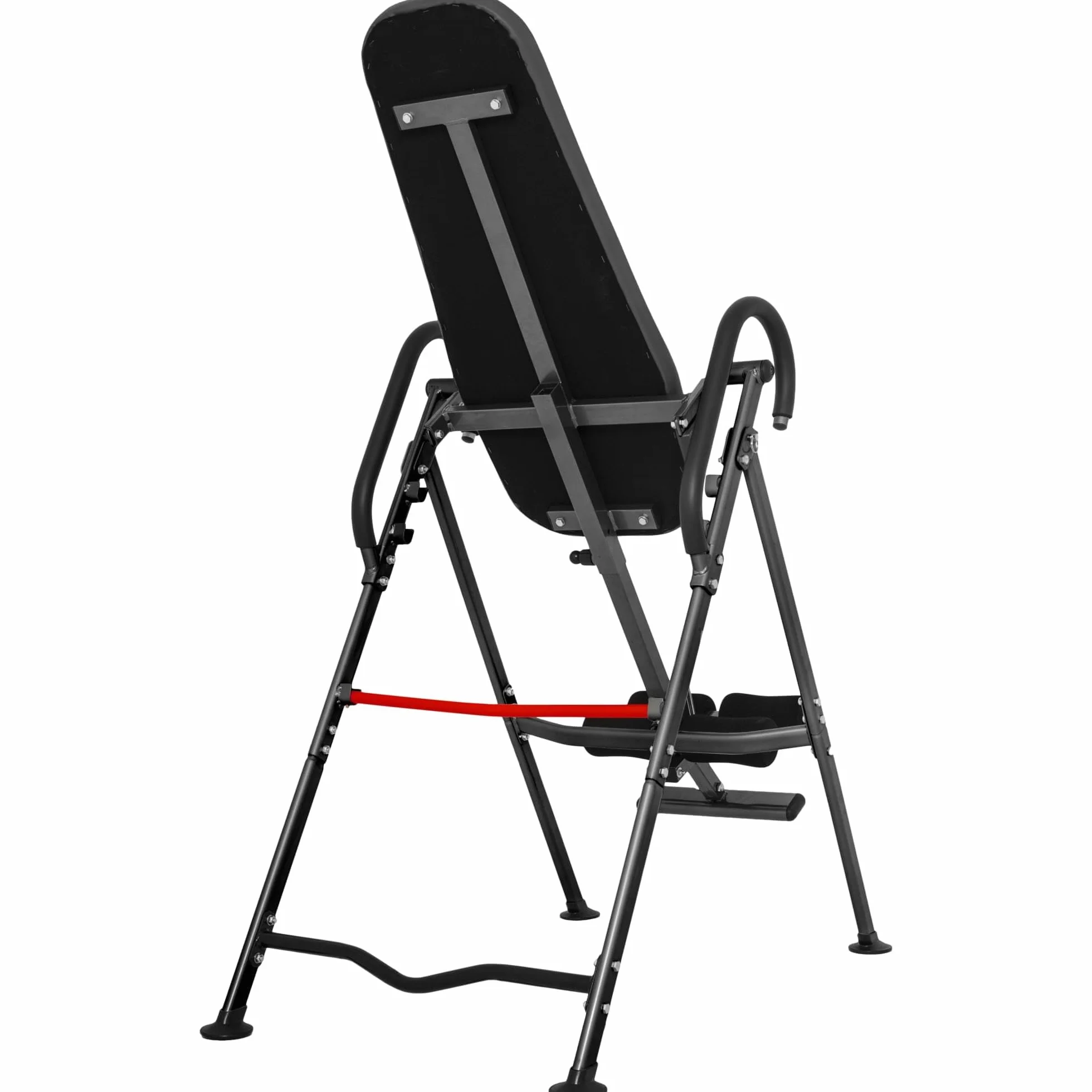 GORILLA SPORTS® Stół inwersyjny - 98 x 65,5 x 152,5 cm, regulowana wysokość 147-183 cm, składany, z podparciem lędźwiowym i kostki, rozciągacz pleców, maszyna do inwersji, trener grawitacyjny, ławka