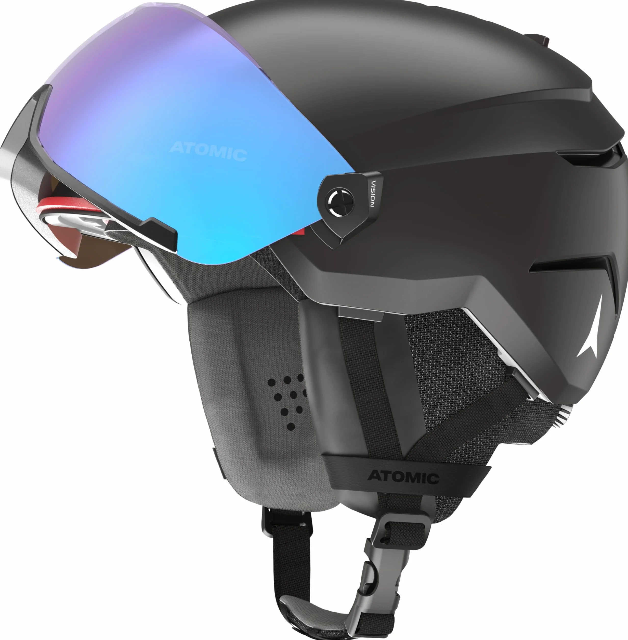 Atomic, Unisex-Skihelm, SAVOR VISOR STEREO, Gr. L (59-63 cm), Schwarz
