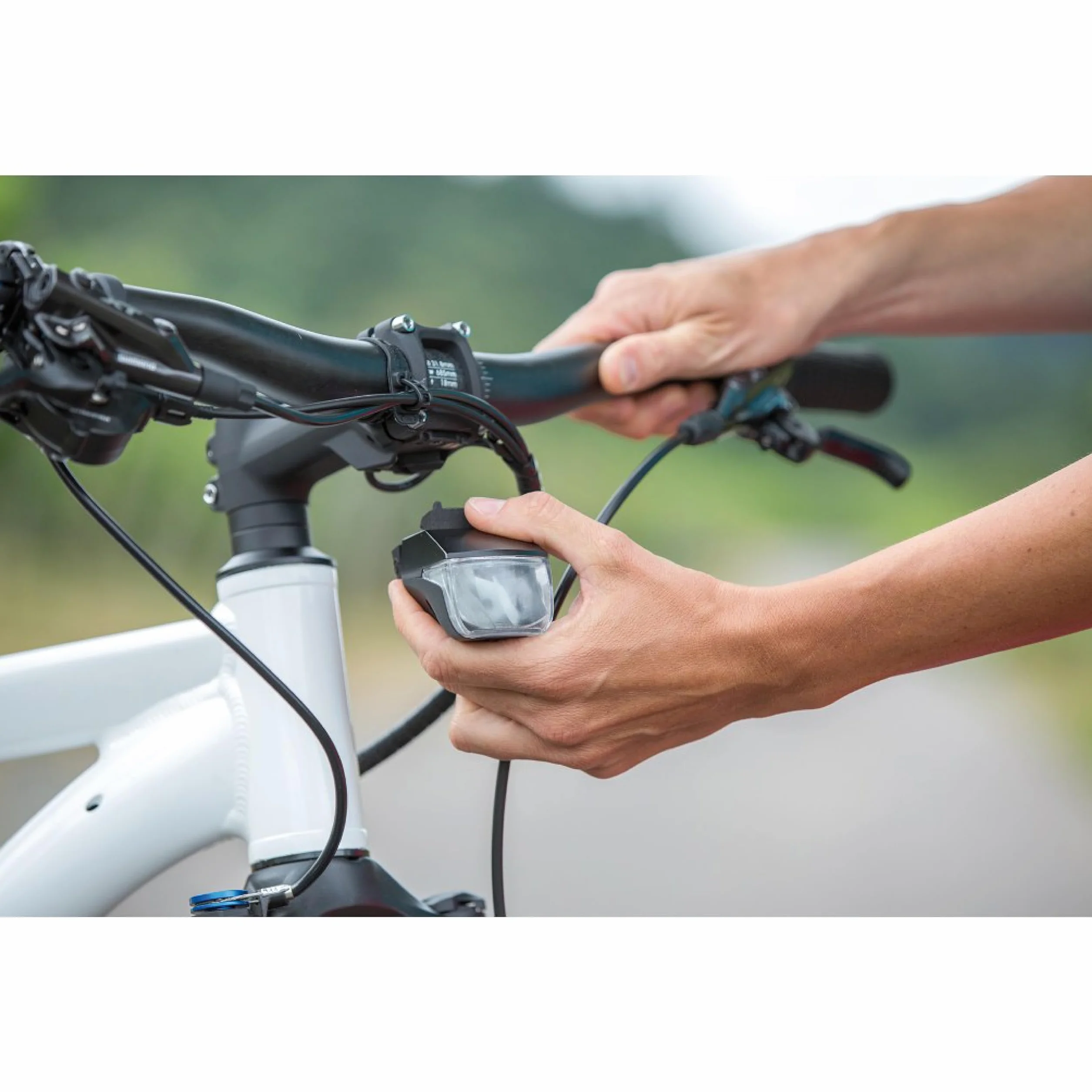 MonkeyLink Unisex – reflektor przedni ML-Light Front Connect 50 Lux do rowerów elektrycznych, czarny, 70 x 40 x 45 mm