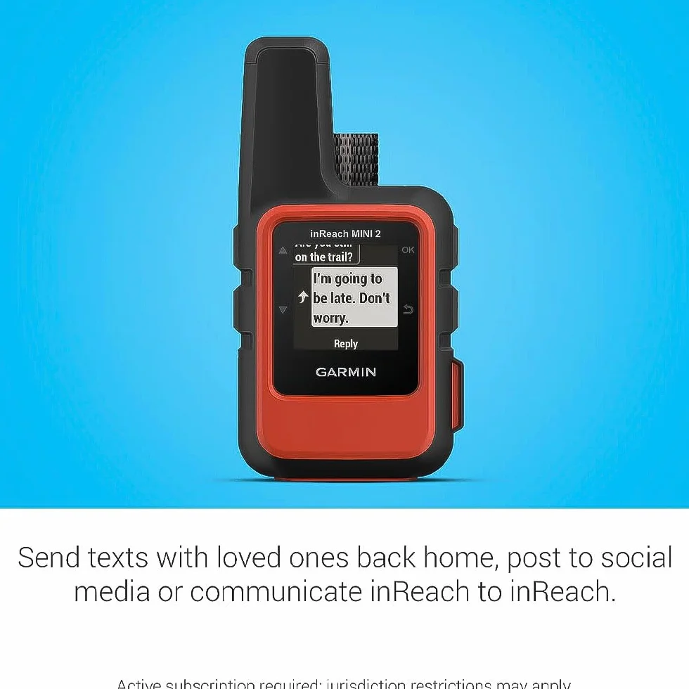 Garmin inReach Mini 2, lekki i kompaktowy komunikator satelitarny, ręczny komunikator turystyczny, pomarańczowy - 010-02602-00