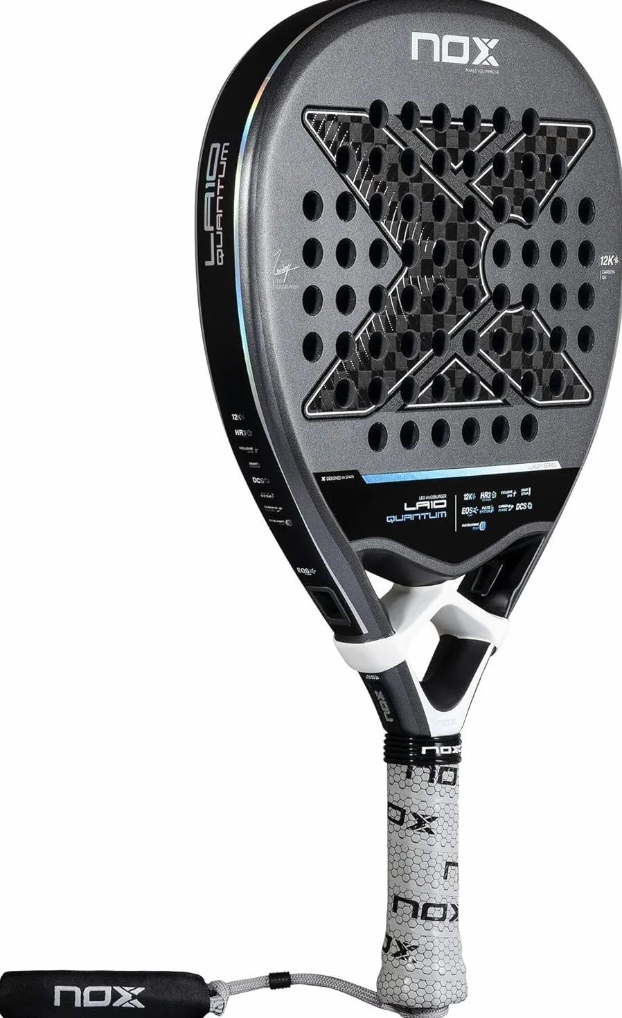 NOX Rakieta Padel LA10 Quantum 12K Leo Augsburger 2025