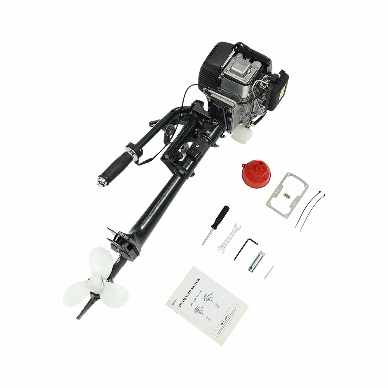 Silnik zaburtowy benzynowy 3 HP 2200 W z zapłonem CDI do łodzi