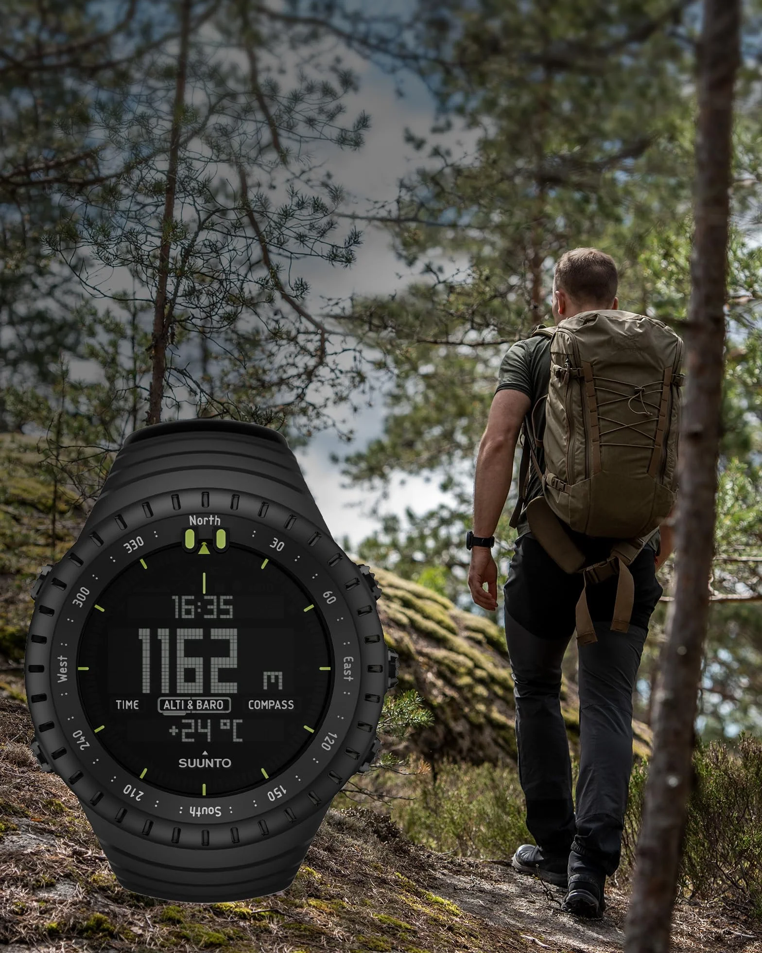 SUUNTO Core Zegarek Terenowy z Wysokościomierzem, Barometrem i Kompasem