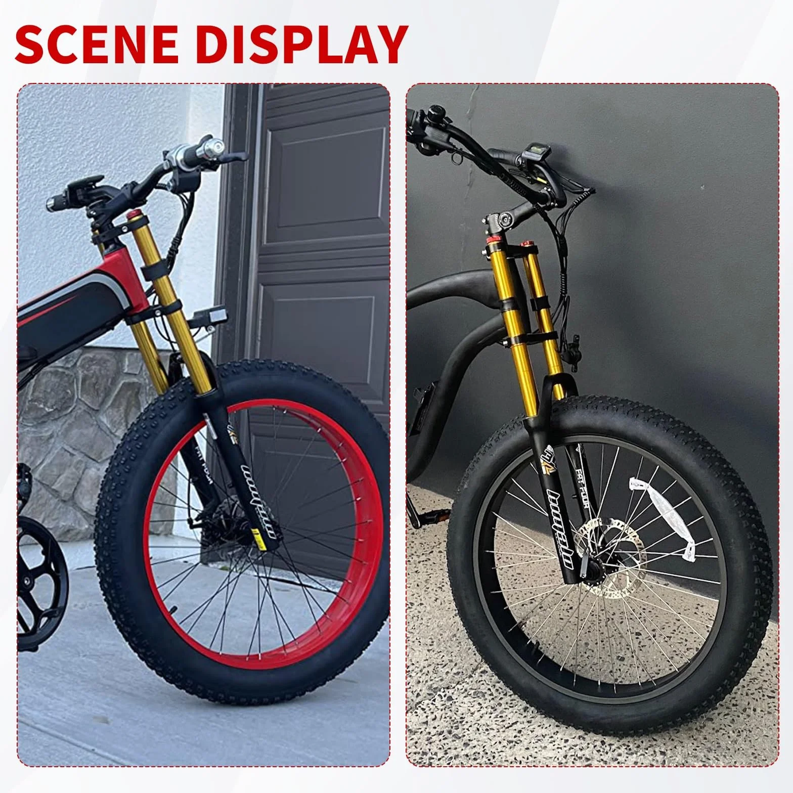 26-calowe widelce rowerowe 4.0 Fat Bike Straight Front Fork Downhill Mountain Bike MTB Widelec 1-1/8 Hamulec tarczowy Widelec pneumatyczny 170 mm Podróżny E-Bike Przedni Widelec BMX 2850g