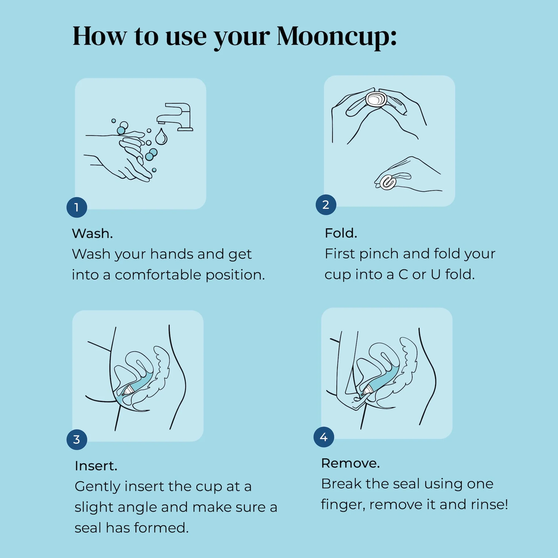 Mooncup Oryginalny silikonowy kubeczek menstruacyjny, wielokrotnego użytku, ultramiękki i łatwy w użyciu, idealny na obfite krwawienia, rozmiar B, wiek 30 lat lub mniej (opakowanie 1 szt.)