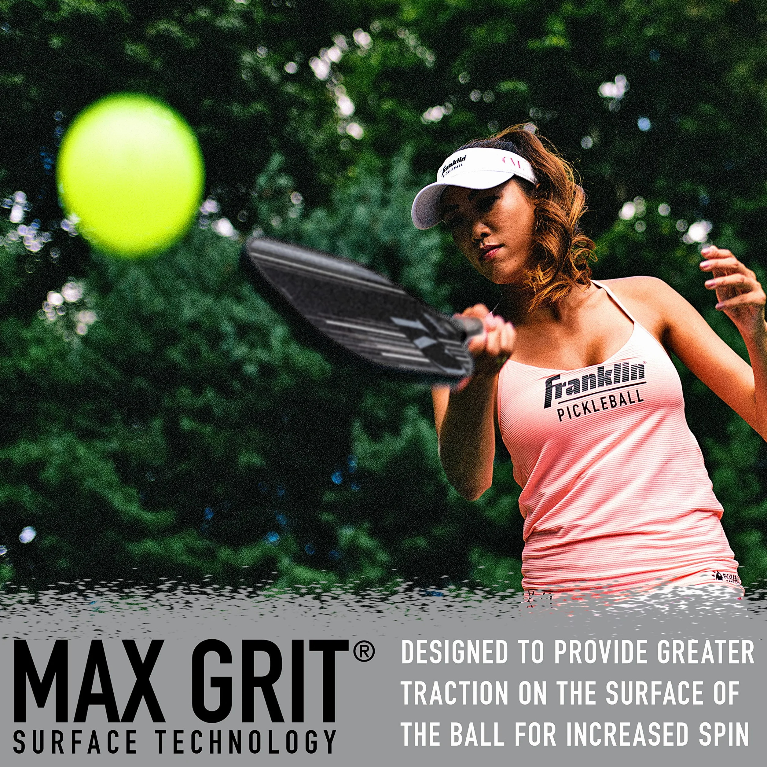 Franklin Sports Pro Pickleball Paddle - Pro Tournament Pickleball Paddle - Extra Grip MaxGrit Technology - Christine McGrath Pickleball Paddle