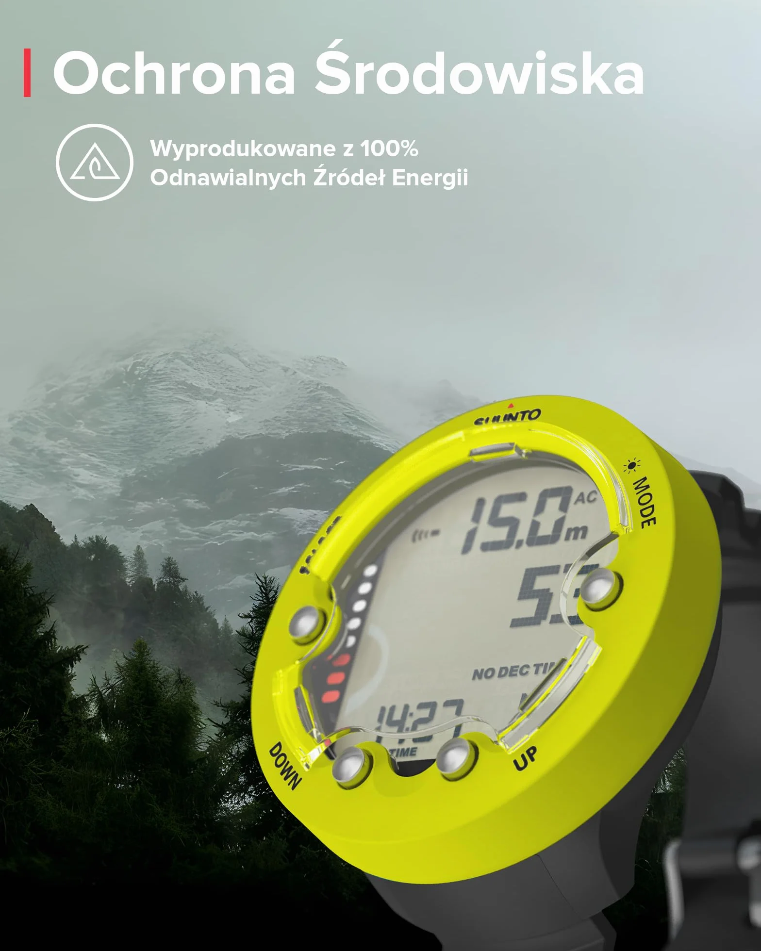 Suunto Dive Zoop Novo komputer nurkowy zielony
