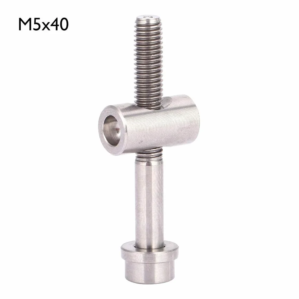Yosoo Health Gear M5 x 30/35/40 mm tytanowe śruby rowerowe Ti tytanowe wkręty do siedzenia rowerowego sztyca rowerowego zamontowana śruba imbusowa sześciokątna do roweru do sztycy siodełka śruby rowerowej (M5 x 40)