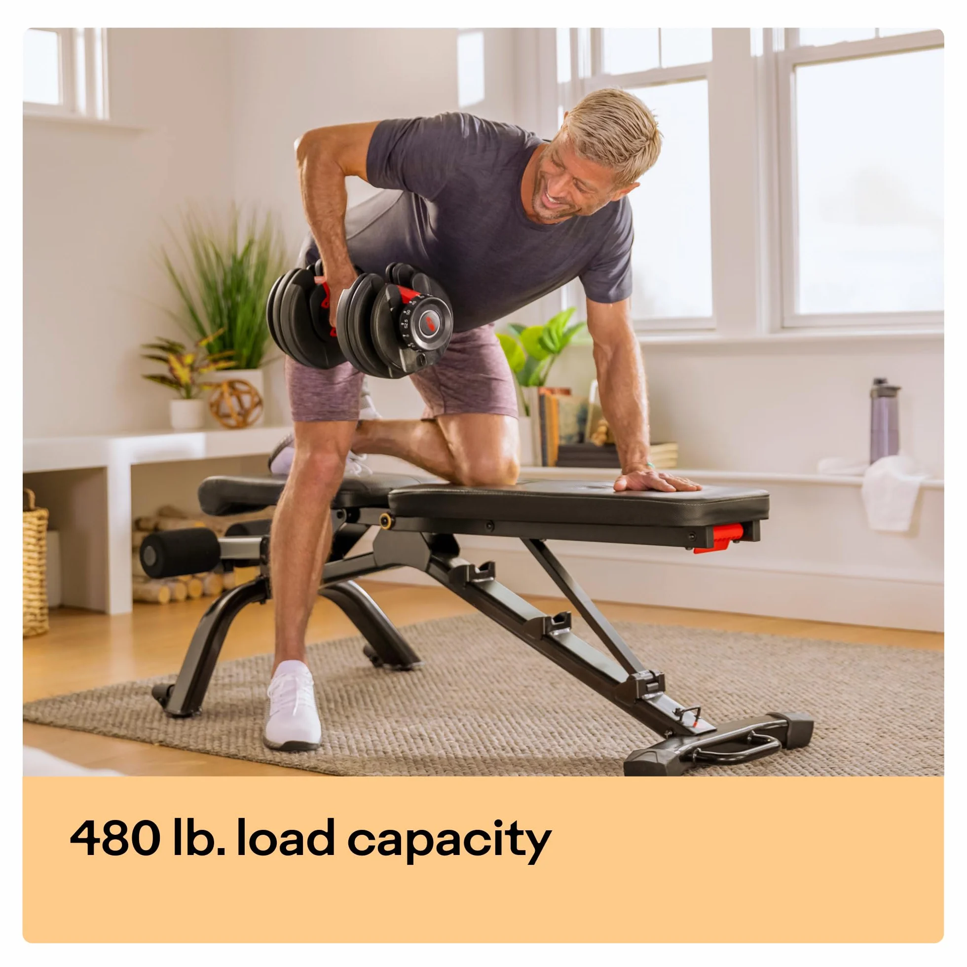 Bowflex Unisex Adult 3.1S regulowana ławka do podnoszenia ciężarów, czarna, jeden rozmiar